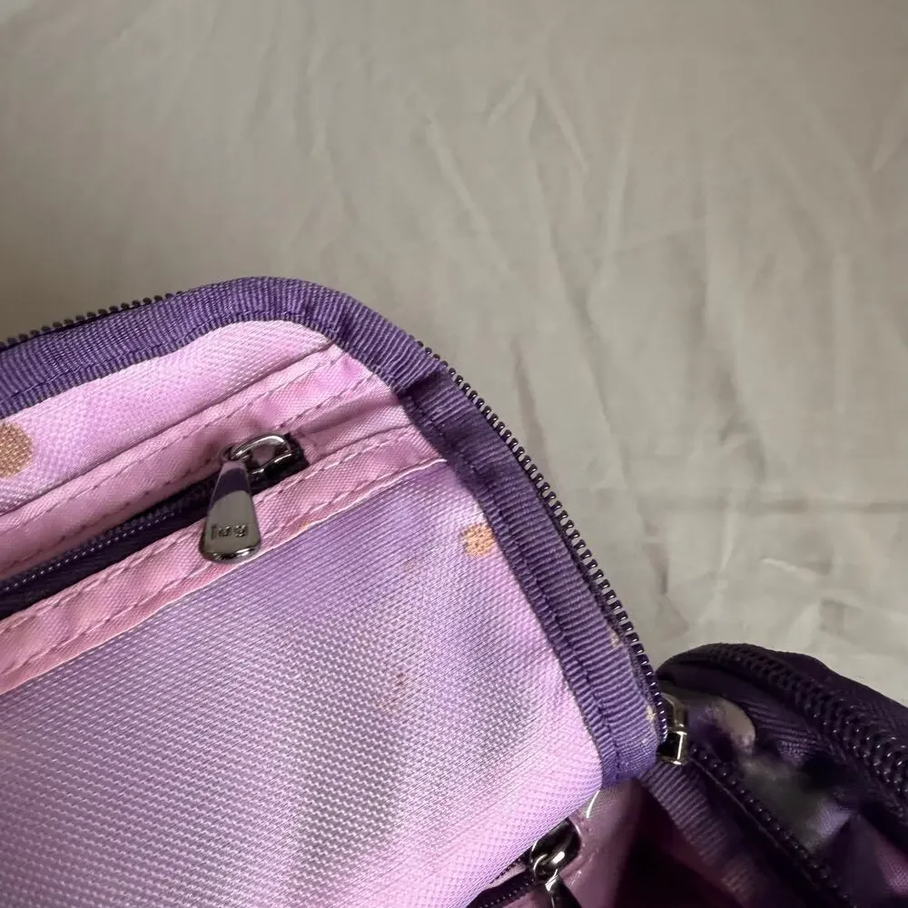 Lug Trolley Purple floral make up bag - Picture 7 of 12